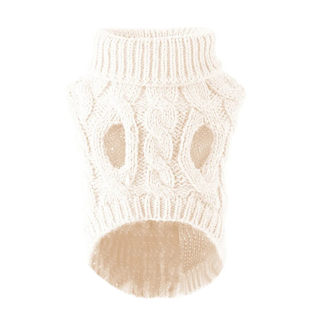 Fashion Knitted Solid Warm Clothing