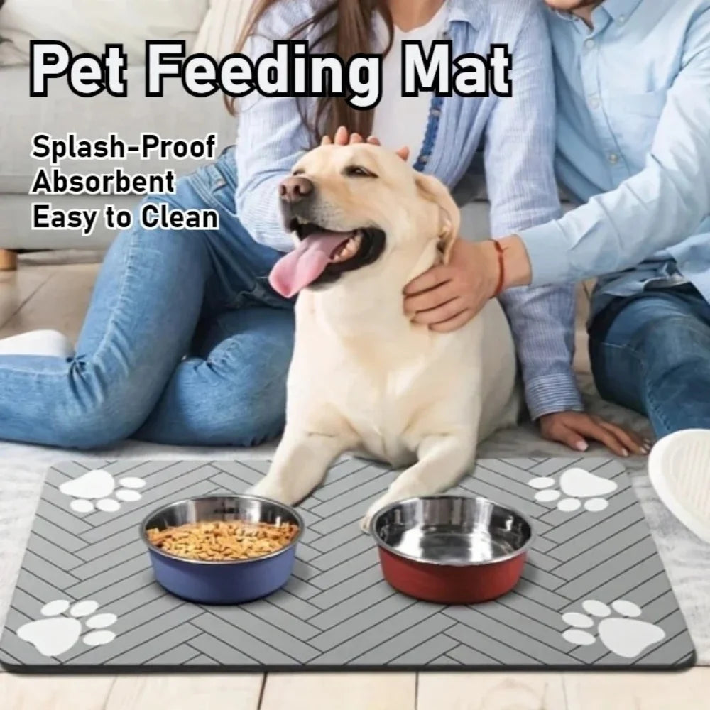 Waterproof Pet Placemat for Food &amp; Water Bowls