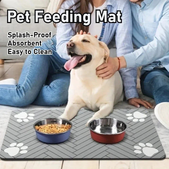 Waterproof Pet Placemat for Food & Water Bowls