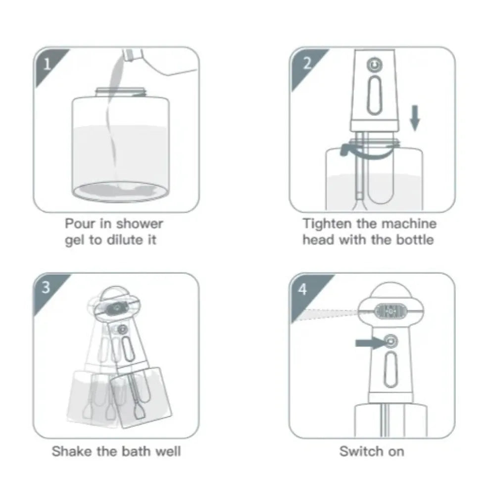 Automatic Pet Bath Foam Maker