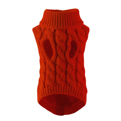 Fashion Knitted Solid Warm Clothing