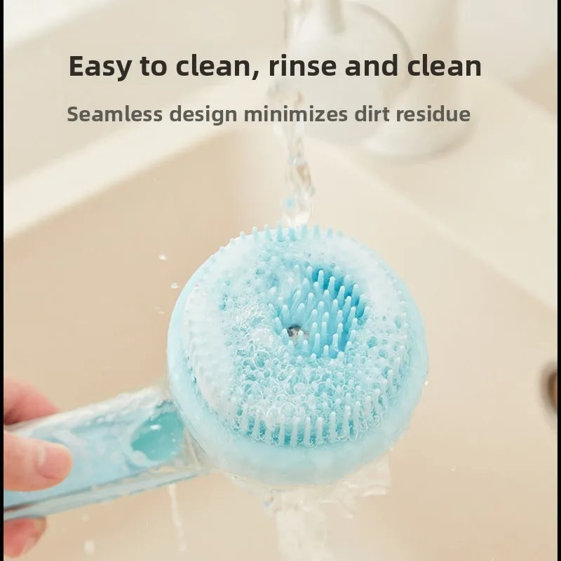 Pet Wash Grooming Brush with Shampoo Dispenser