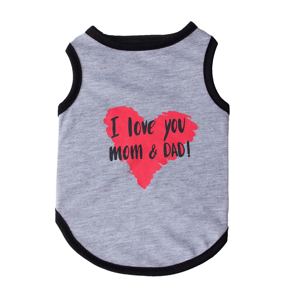 Summer Sleeveless Pet Vest