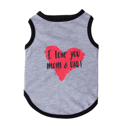 Summer Sleeveless Pet Vest