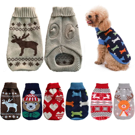 Warm Knitted Dog Sweater