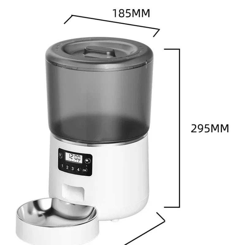 Pet Feeder  4L Grain Storage Electric Machine