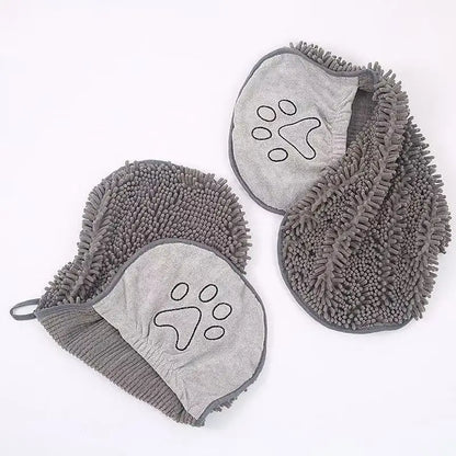 Quick-Dry Chenille Pet Bath Towel