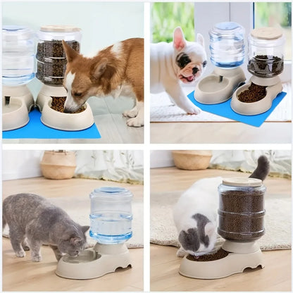 Large-Capacity Automatic Pet Feeder &amp; Waterer