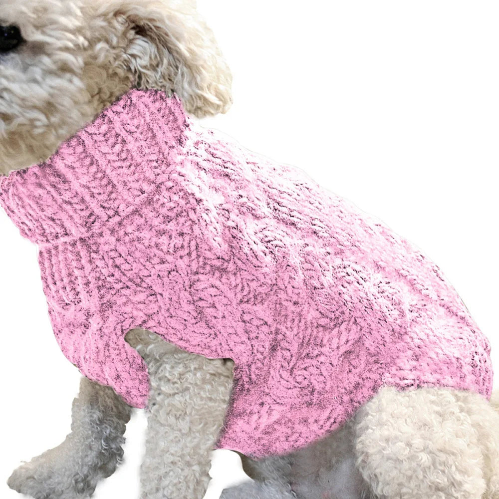 Fashion Knitted Solid Warm Clothing
