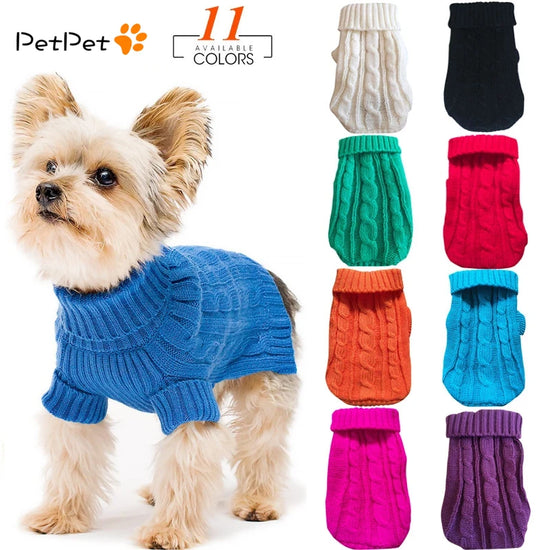 Soft Woolly Pet Sweater Jacket