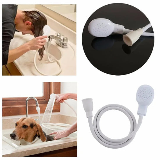 Portable Sink Spray Hose for Bathing Pets & Hair