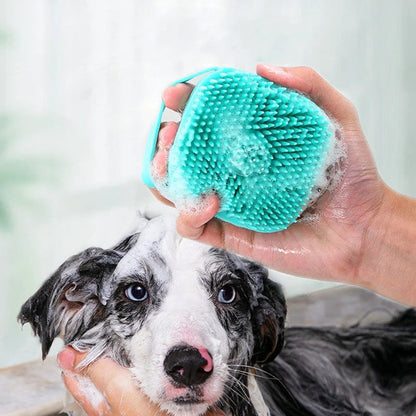 Pet Bathing Brush &amp; Silicone Massager