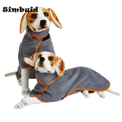 Super Absorbent Pet Bathrobe for Dogs