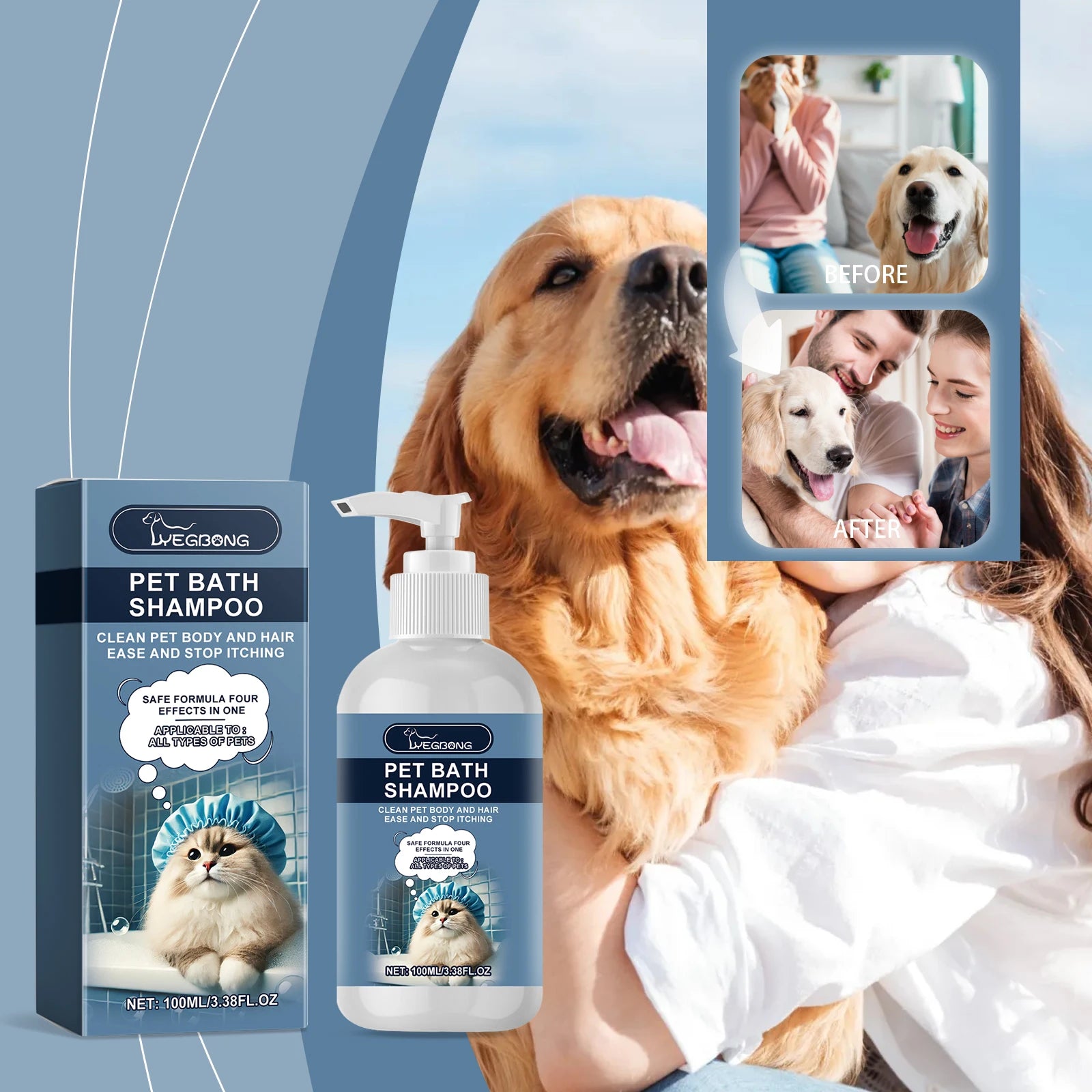Moisturizing &amp; Nourishing Pet Bath Shampoo