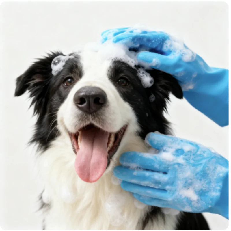 Thick Pet Scrub &amp; Massage Gloves