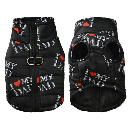 Windproof Pet Coat with Leash D-Ring