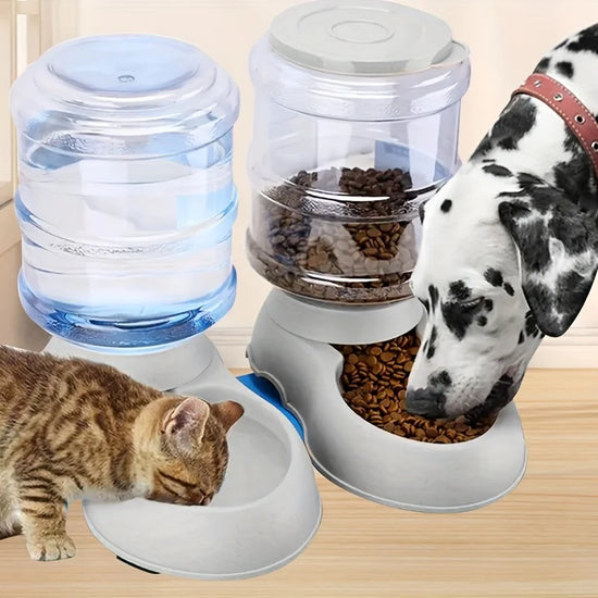 Large-Capacity Automatic Pet Feeder & Waterer