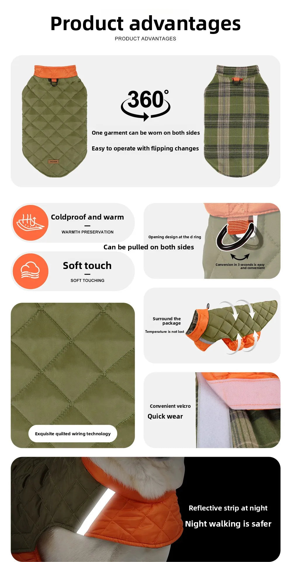Warm Waterproof Dog Jacket