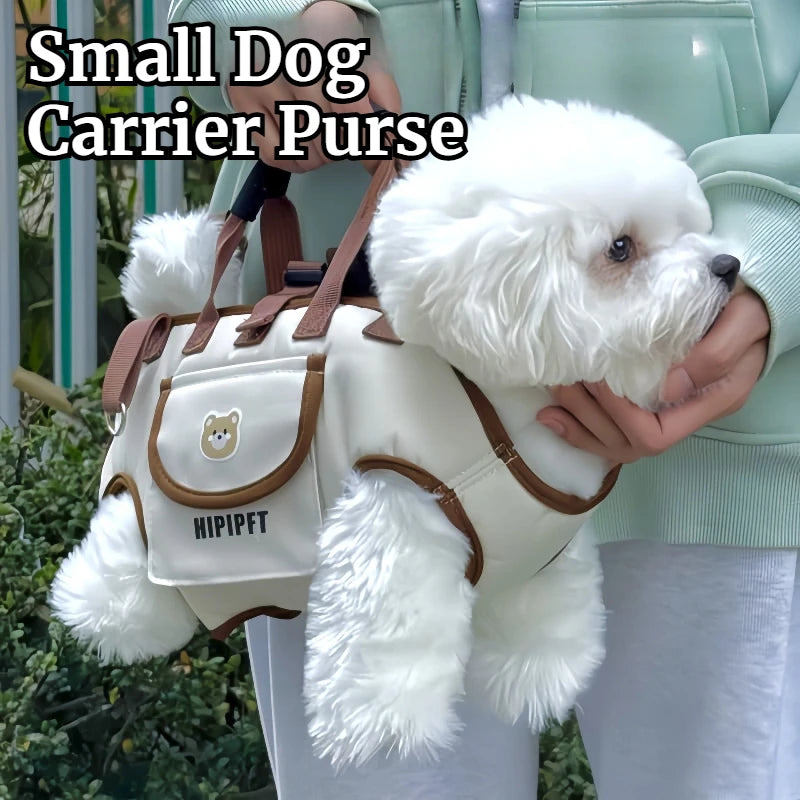 Dog Purse Carrier for Small Dogs, Cats, and Puppies – Soft-Sided Travel Pet Tote Bag，Foldable, Lightweight,for Travel, Outings