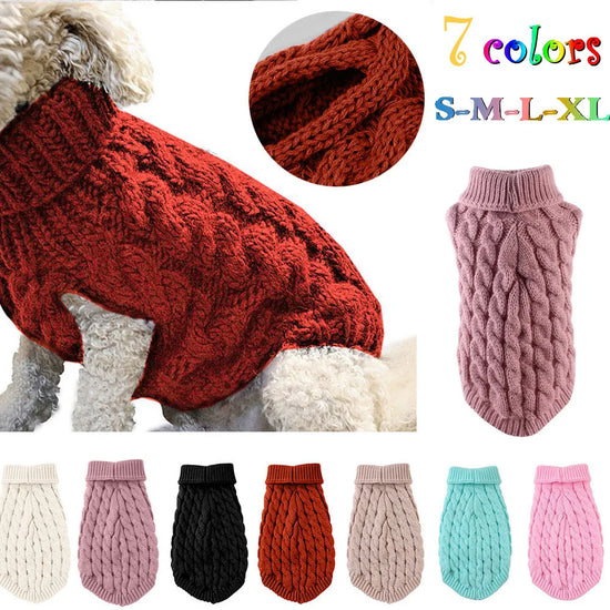 Fashion Knitted Solid Warm Clothing