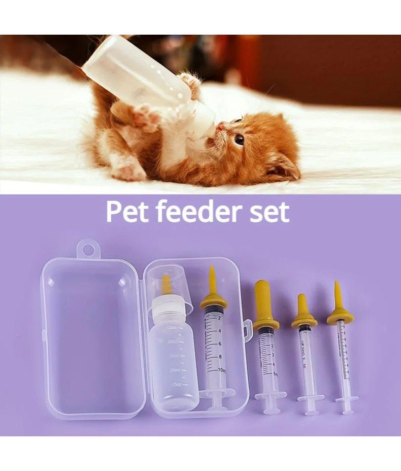 Pet Feeding Device Set – Kitten & Puppy Bottle