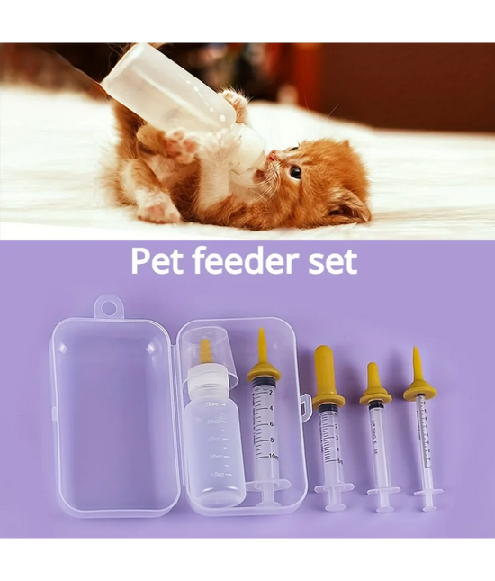 Pet Feeding Device Set – Kitten & Puppy Bottle