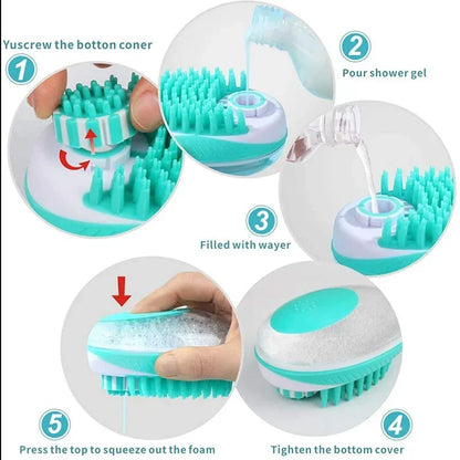 Innovative Silicone Dog Bath Brush, Perfect for Your Pet!