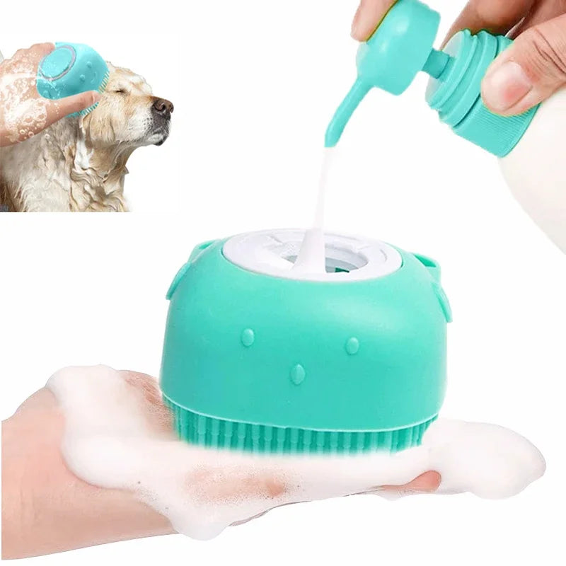 Silicone Pet Grooming &amp; Bath Brush