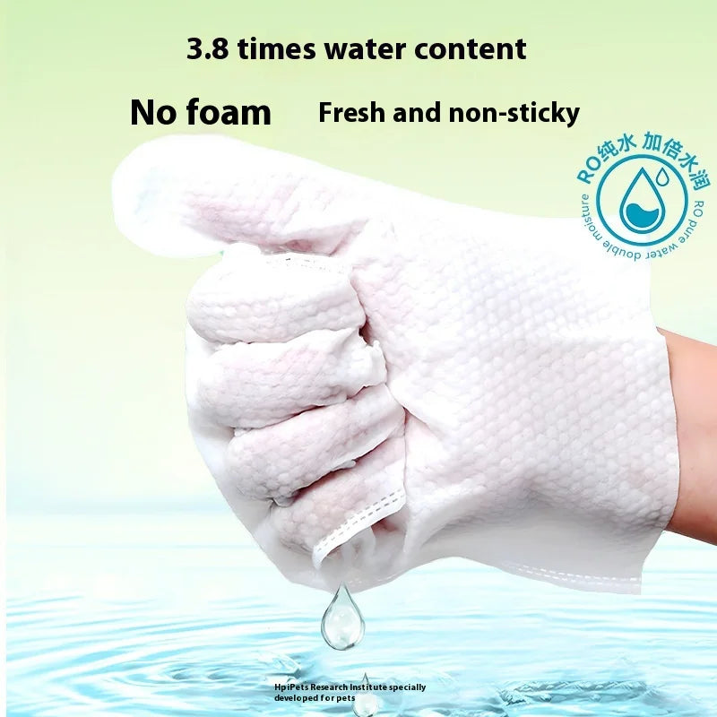 No-Rinse Pet Cleaning Gloves